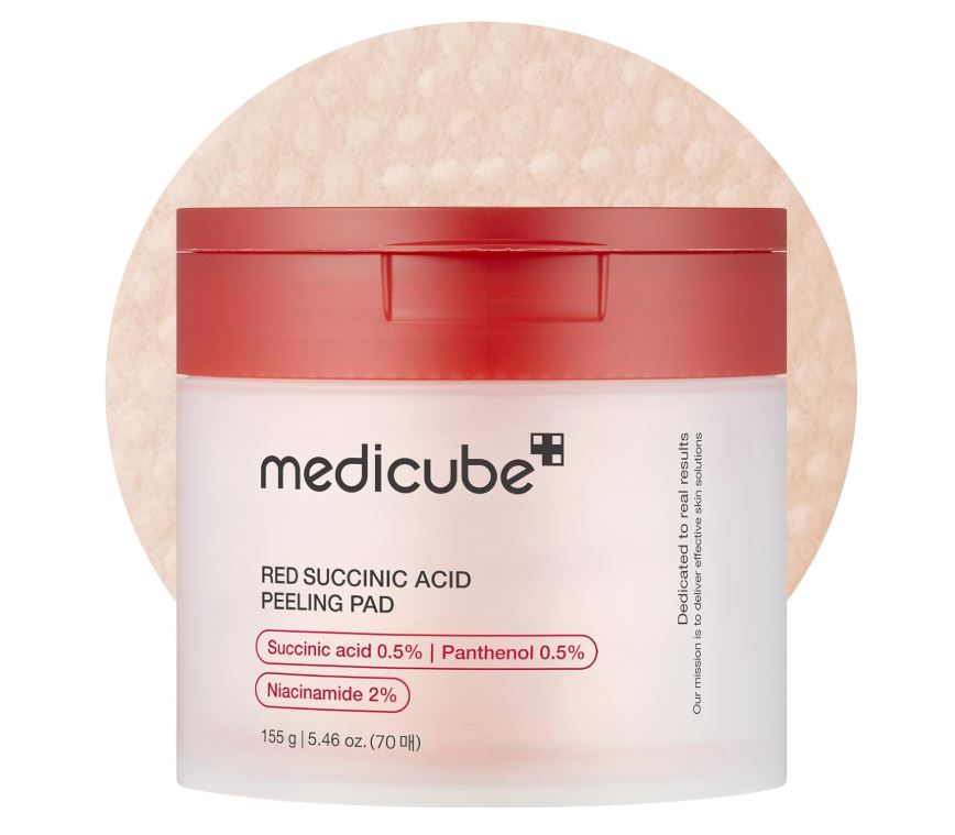 Medicube Red Succinic Acid Panthenol Facial Peeling Pads