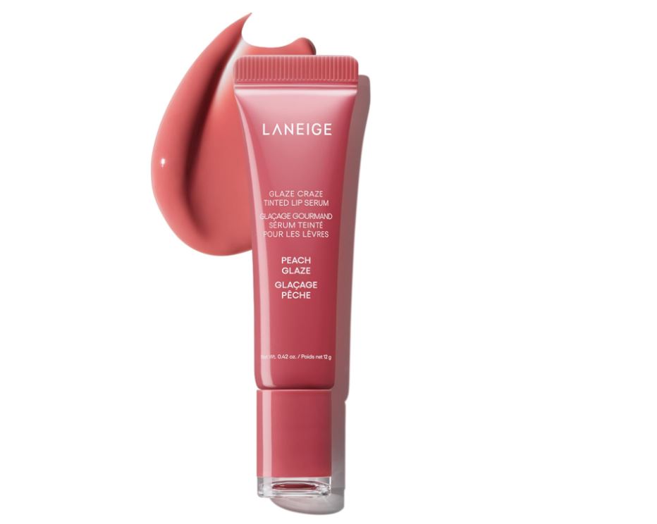 LANEIGE Glaze Craze Tinted Lip Serum , Peach Glaze