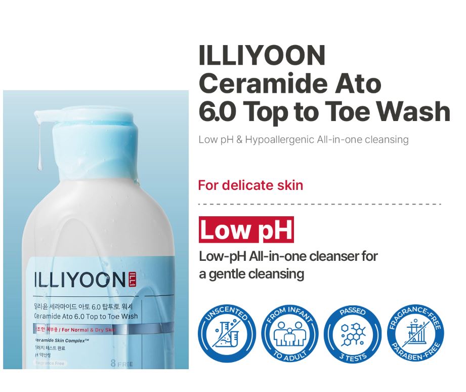 Illiyoon Ceramide Ato 6.0 Top to Toe Wash 500ml