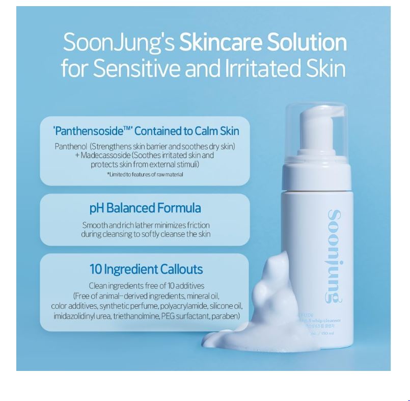 ETUDE SoonJung pH 6.5 Whip Cleanser 150ML