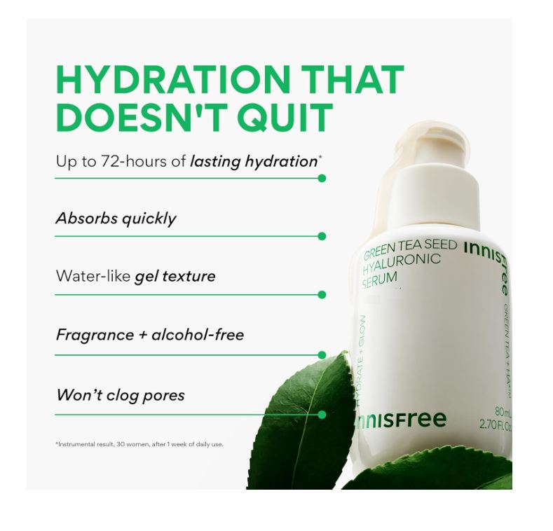 Innisfree Green Tea Hyaluronic Serum 80 ml