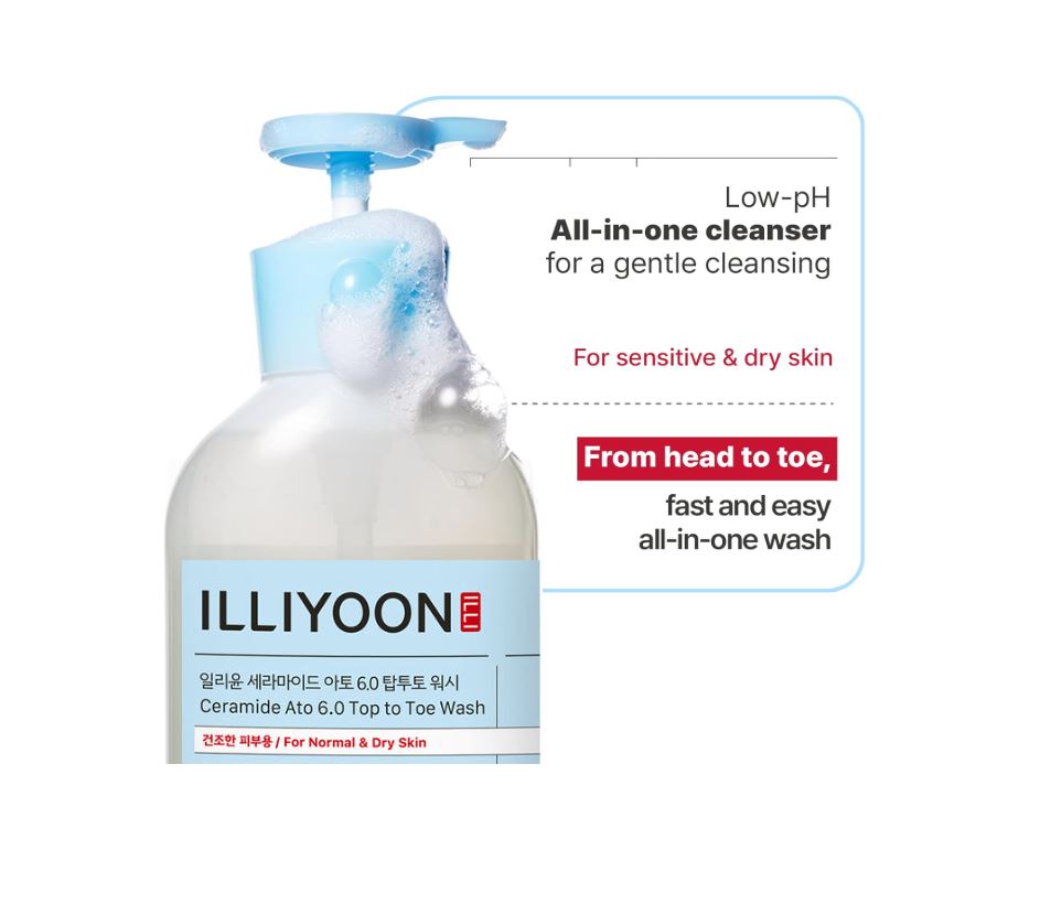 Illiyoon Ceramide Ato 6.0 Top to Toe Wash 500ml