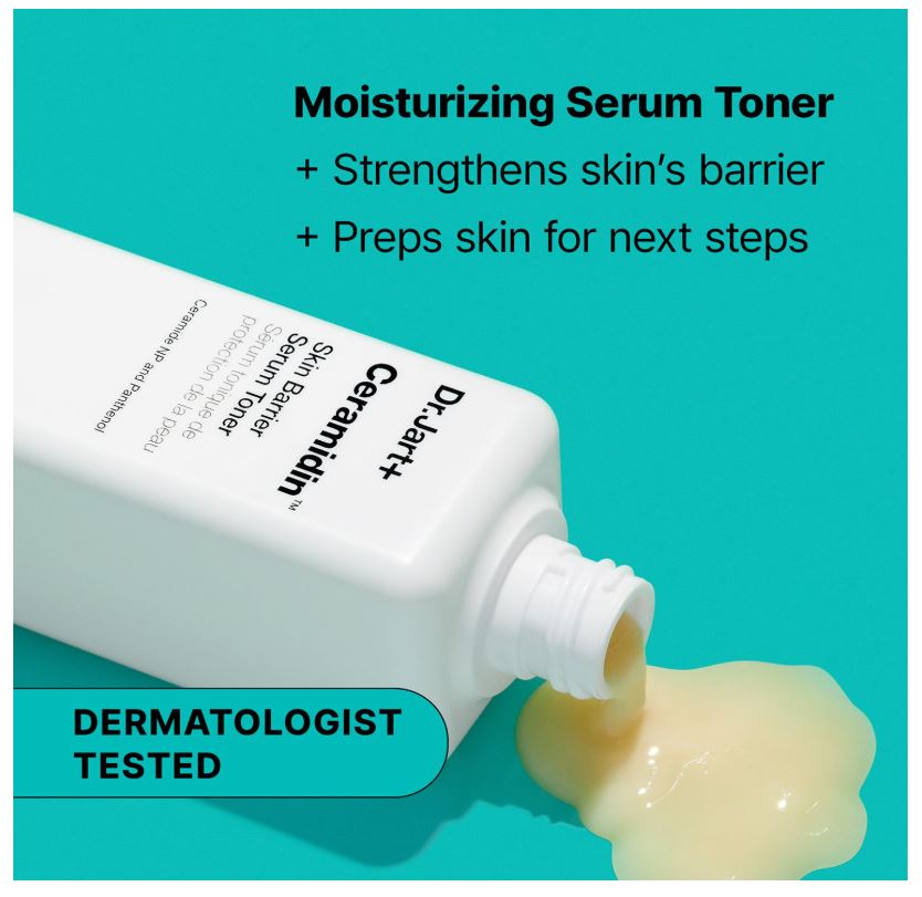 Dr.Jart+ Ceramidin Skin Barrier Repair Korean Face Serum Toner with Ceramides