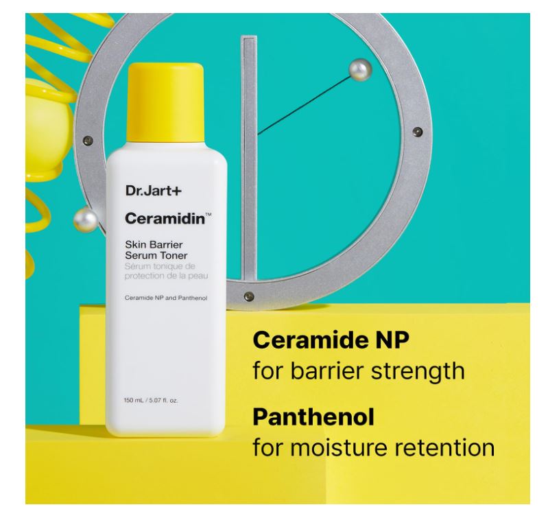 Dr.Jart+ Ceramidin Skin Barrier Repair Korean Face Serum Toner with Ceramides
