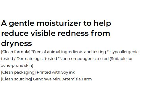 HANYUL Pure Artemisia Hydrating Calming Moisturizer 55ml