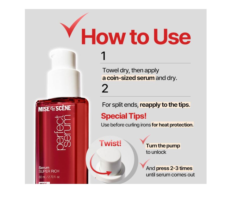 Mise En Scene Perfect Super Rich Hair Serum 80 ml