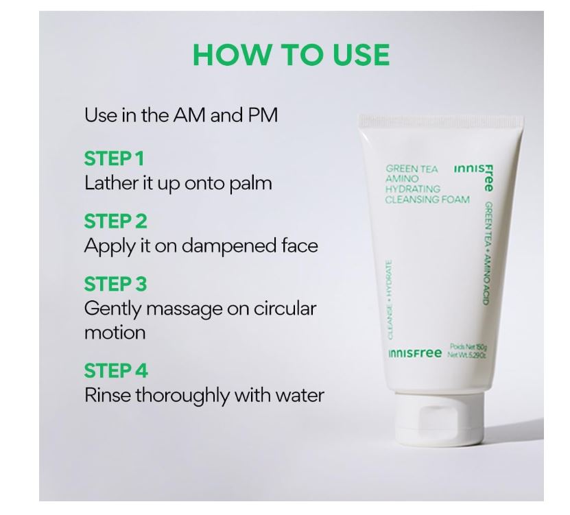 Innisfree Green Tea Foam Cleanser 150ml