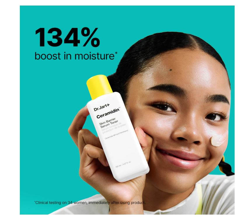 Dr.Jart+ Ceramidin Skin Barrier Repair Korean Face Serum Toner with Ceramides