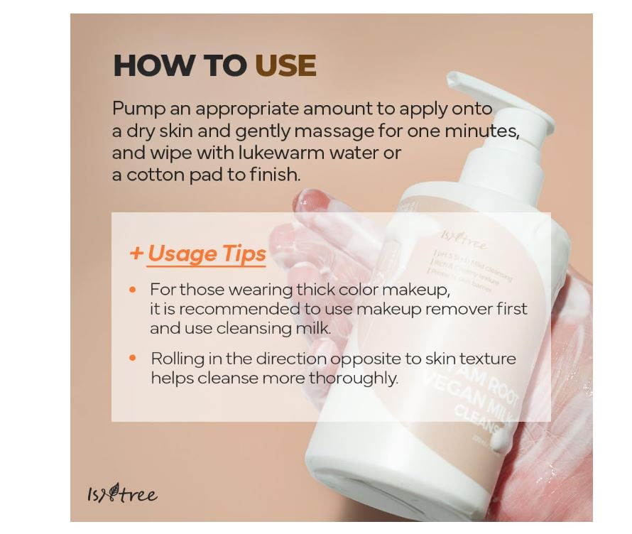 ISNTREE Yam Root Vegan Milk Cleanser 220 ml